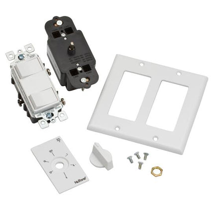 Timed Wall Control in White; Ventilation Fans