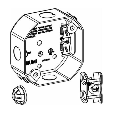 1-1/2" DEEP, 4" FAN SUPPORT BOX