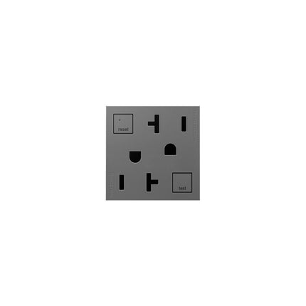 adorne® Tamper-Resistant 20A Duplex Self-Test GFCI Receptacles, Magnesium