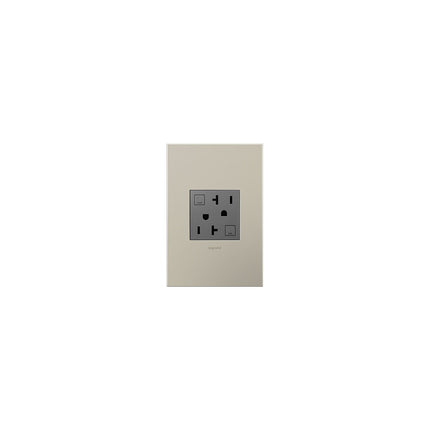 adorne® Tamper-Resistant 20A Duplex Self-Test GFCI Receptacles, Magnesium