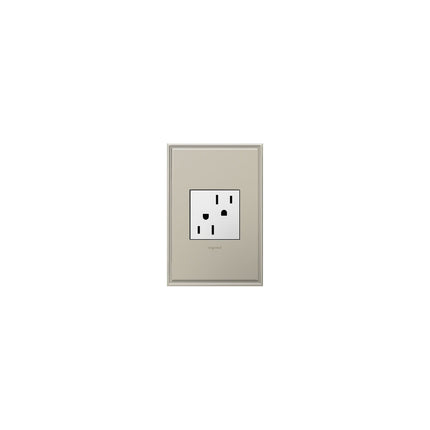 adorne® 15A Dual Tamper-Resistant Outlet, White