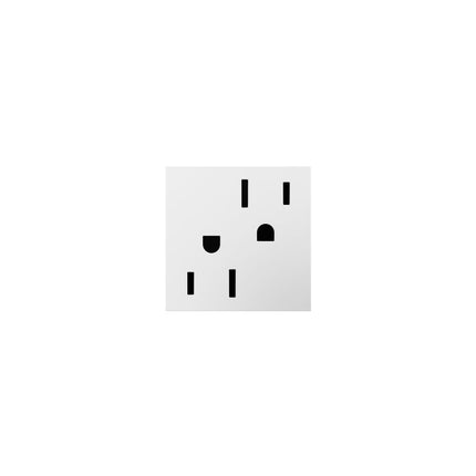 adorne® 15A Dual Tamper-Resistant Outlet, White