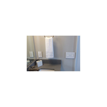 adorne® 15A Paddle Switch, White, with Microban®