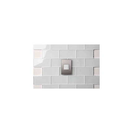 adorne® Brushed Stainless 1-Gang Screwless Wall Plate