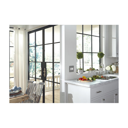adorne® Brushed Stainless 1-Gang Screwless Wall Plate