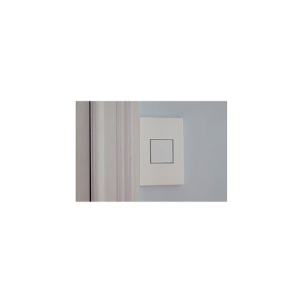 adorne® Gloss White 1-Gang Screwless Wall Plate with Microban®