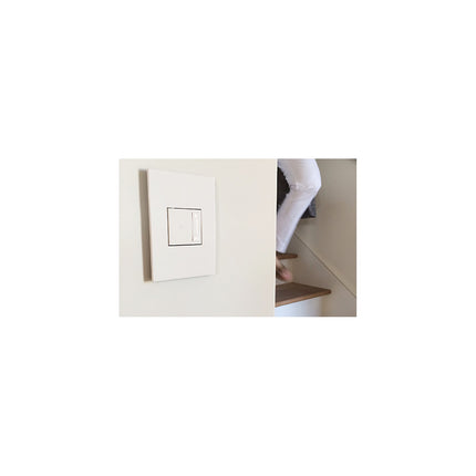 adorne® Gloss White 1-Gang Screwless Wall Plate with Microban®