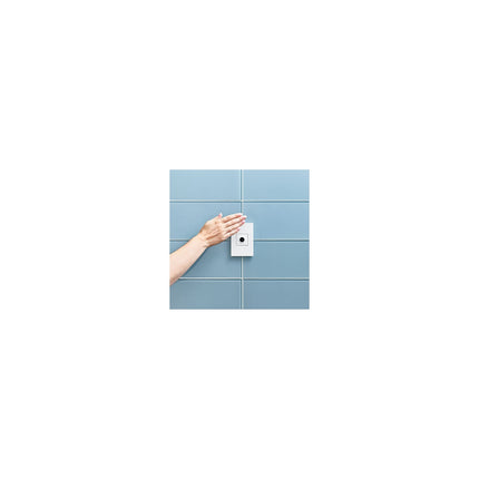 adorne® Gloss White 1-Gang Screwless Wall Plate with Microban®