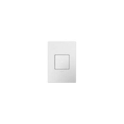 adorne® Gloss White 1-Gang Screwless Wall Plate with Microban®