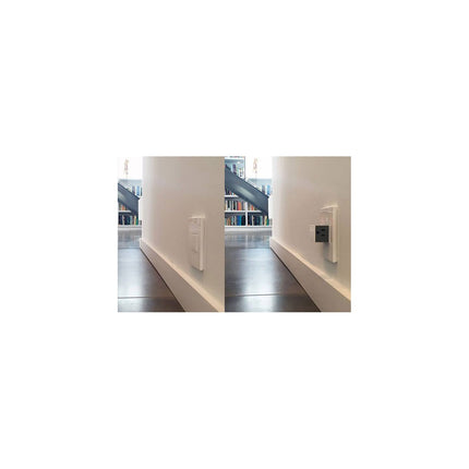 adorne® Gloss White 1-Gang Screwless Wall Plate with Microban®