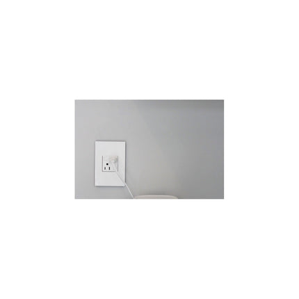 adorne® Gloss White 1-Gang Screwless Wall Plate with Microban®
