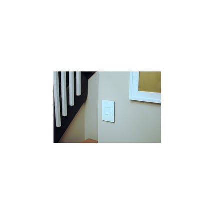 adorne® Gloss White 1-Gang Screwless Wall Plate with Microban®