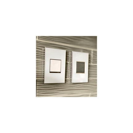 adorne® Gloss White 1-Gang Screwless Wall Plate with Microban®
