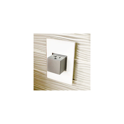 adorne® Gloss White 1-Gang Screwless Wall Plate with Microban®