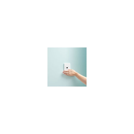 adorne® Gloss White 1-Gang Screwless Wall Plate with Microban®