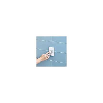 adorne® Gloss White 1-Gang Screwless Wall Plate with Microban®