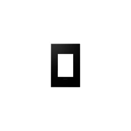 adorne® Graphite 1-Gang+ Screwless Wall Plate with Microban®