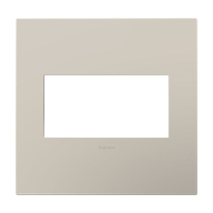 adorne® Greige 2-Gang Screwless Wall Plate