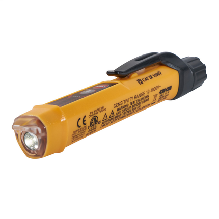 Non-Contact Voltage Tester Pen, 12 to 1000V AC, with Flashlight