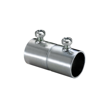 EMT Coupling 1/2", Steel, Concrete Tight with Tri-Drive Screws