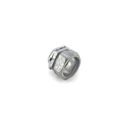 Screw-on EMT Compression Connector 1-1/2", Die Cast Zinc