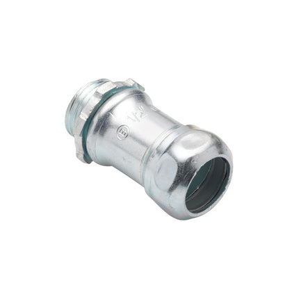 EMT Compression Connector 4", Zinc Plated Steel