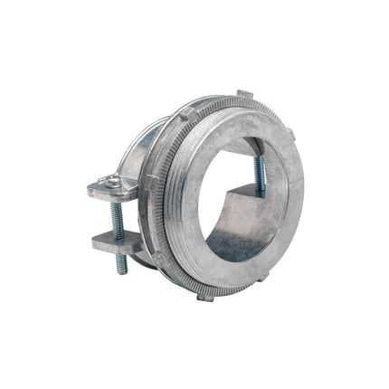 Two Screw Strap Type MC Connector 3", Die Cast Zinc Round