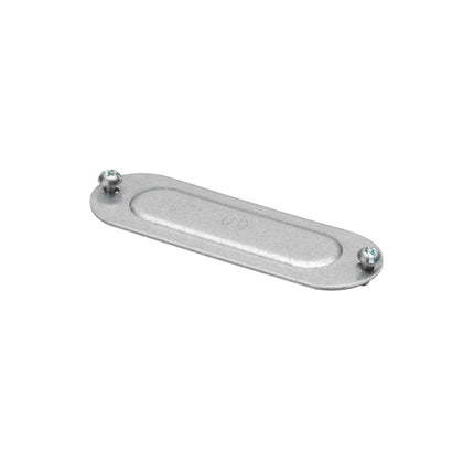 Conduit Body Cover with Screws 1/2", Zinc Plated Steel
