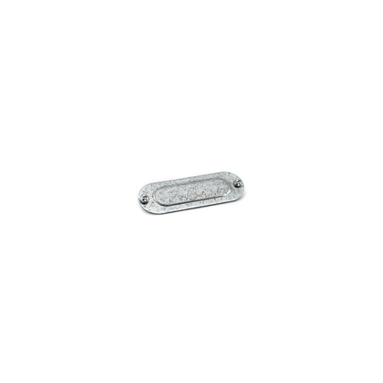 Conduit Body Cover with Screws 1/2", Zinc Plated Steel