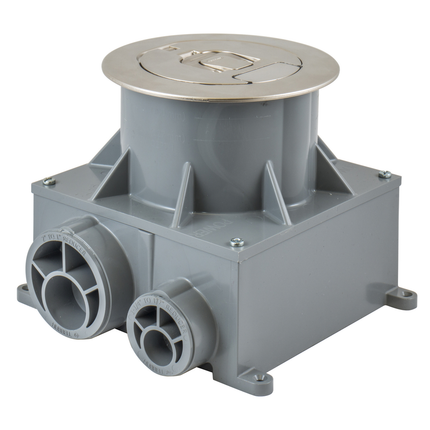 PVC Box, 4" CFBS1R4 Series, 5.00" Minimum Depth of Pour