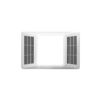 Heater/Fan/Light, White Plastic Grille, 50 CFM; same as Model 655 except 50 CFM, 2.5 Sones