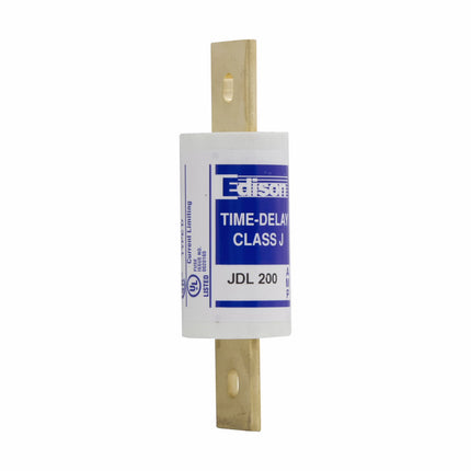 Eaton Edison series JDL fuse, Time-delay current-limiting fuse, Non-indicating, 200 A, Dual, J, Non-indicating, 200 kAIC, 5, 600 V