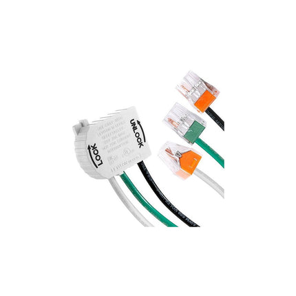 Right Angle Wiring Module, 125V, Lev-Lok, 6" Leads