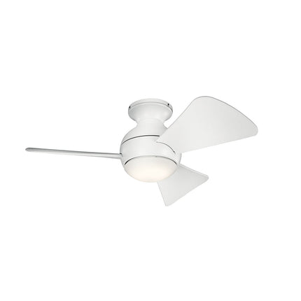 Sola LED 34" Ceiling Fan Matte White