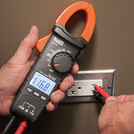 Clamp Meter, Digital AC Auto-Ranging Tester, 400 Amp