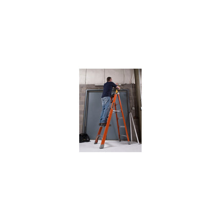 Louisville Ladder 8-Foot Fiberglass Step Ladder, Type IA, 300-pound Load Capacity, FS1508