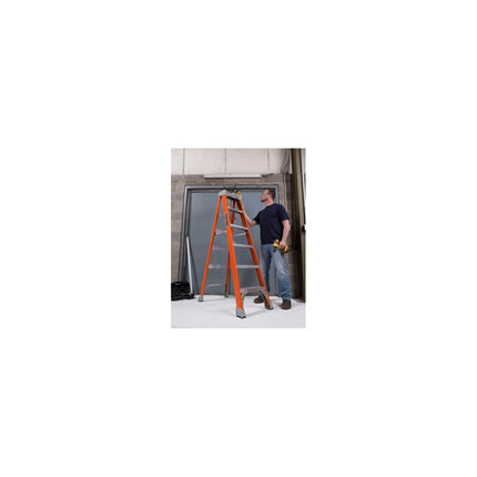 Louisville Ladder 8-Foot Fiberglass Step Ladder, Type IA, 300-pound Load Capacity, FS1508