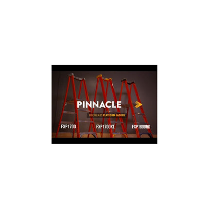 Louisville Ladder 10-Foot Fiberglass Pinnacle Pro Platform Platform Ladder, Type IA, 300-pound Load Capacity, FXP1710