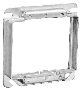 52C17SQ - Four Square Two Gang Device Ring Welded 1/2" Raised, 50 Pak
