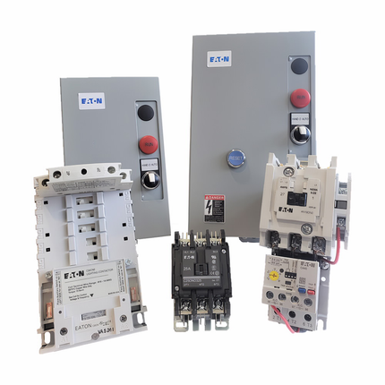 Eaton CN35 electrically held lighting contactor, 20 A, 120 V/60 Hz, 110 V/50 Hz, 20 A, NEMA 1, Painted steel, 45 mm, Six-pole, A202 Series, Non-combination electrically and mechanically held