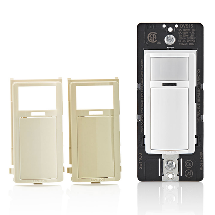 Decora Vacancy Motion Sensor Light Switch, Manual-On, 15A, Residential Grade, Single Pole, Multi-Way or Multi-Sensor