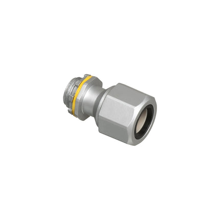 Liquid tight concrete tight zinc fitting for PVC jacketed MC cable and tech90 cable. Cable Range .725 to .980. 3/4" Trade Size.