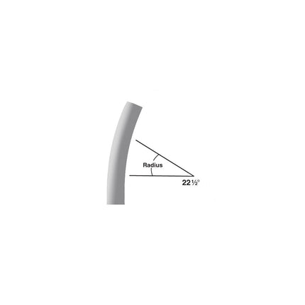 2 in. x 22-1/2-Degree x 18 in. Radius Plain End Schedule 80 Special Radius Elbow