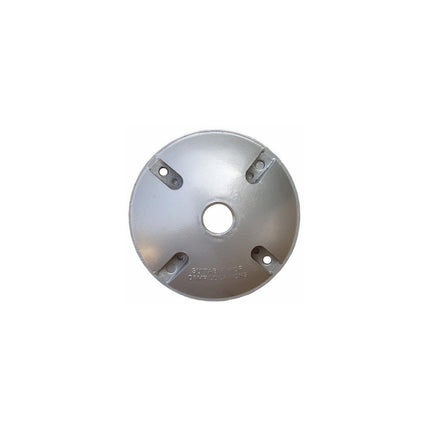 4" Round Weatherproof Covers - One Hole 1/2" Gray