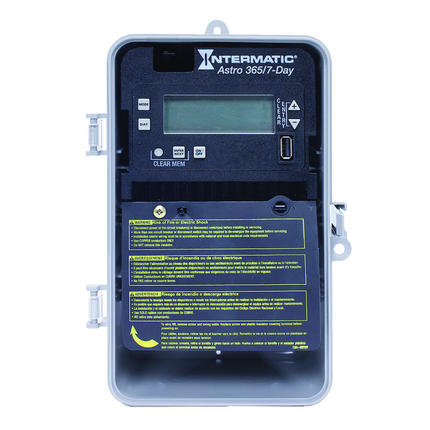 Astronomic 7-Day/365 Day 1-Circuit Electronic Control, 120-277 VAC, SPST, Indoor/Outdoor Plastic Enclosure