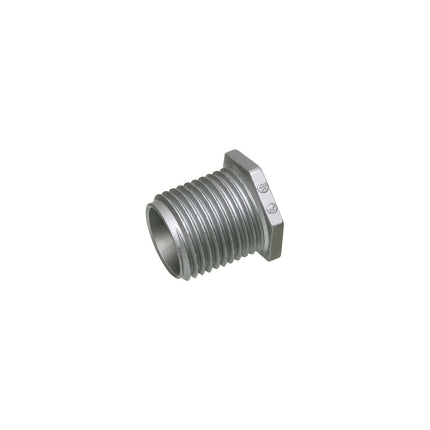 3/4" Conduit nipple, zinc die-cast, Provides burr free entrance into the box. Trade Name - Chase Nipple. Longer Chase Nipple