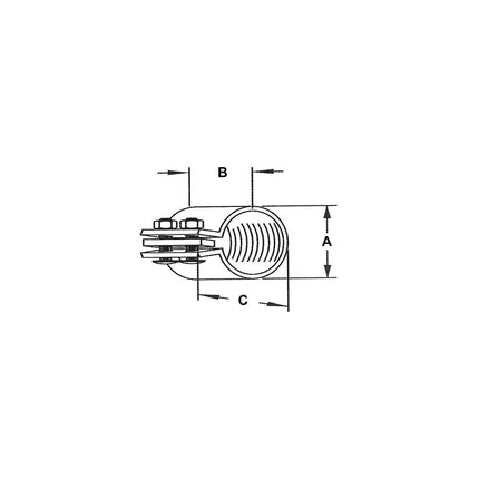 Malleable Rigid Split Couplings 3-1/2"