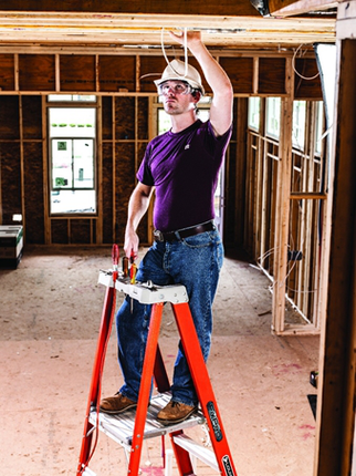 Louisville Ladder 12-Foot Fiberglass Pinnacle Pro Platform Platform Ladder, Type IA, 300-pound Load Capacity, FXP1712