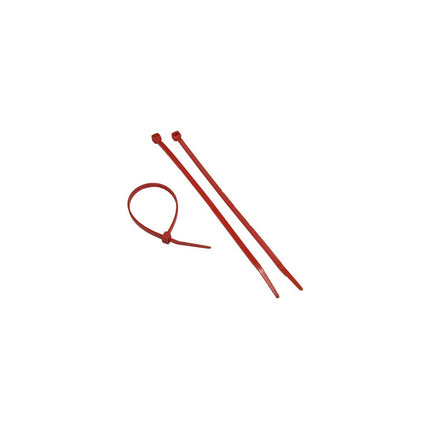 Red Nylon Cable Ties 50LB 8"