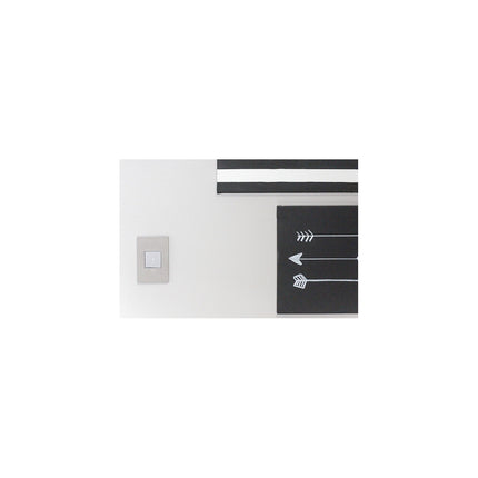 adorne® Satin Nickel 1-Gang Screwless Wall Plate